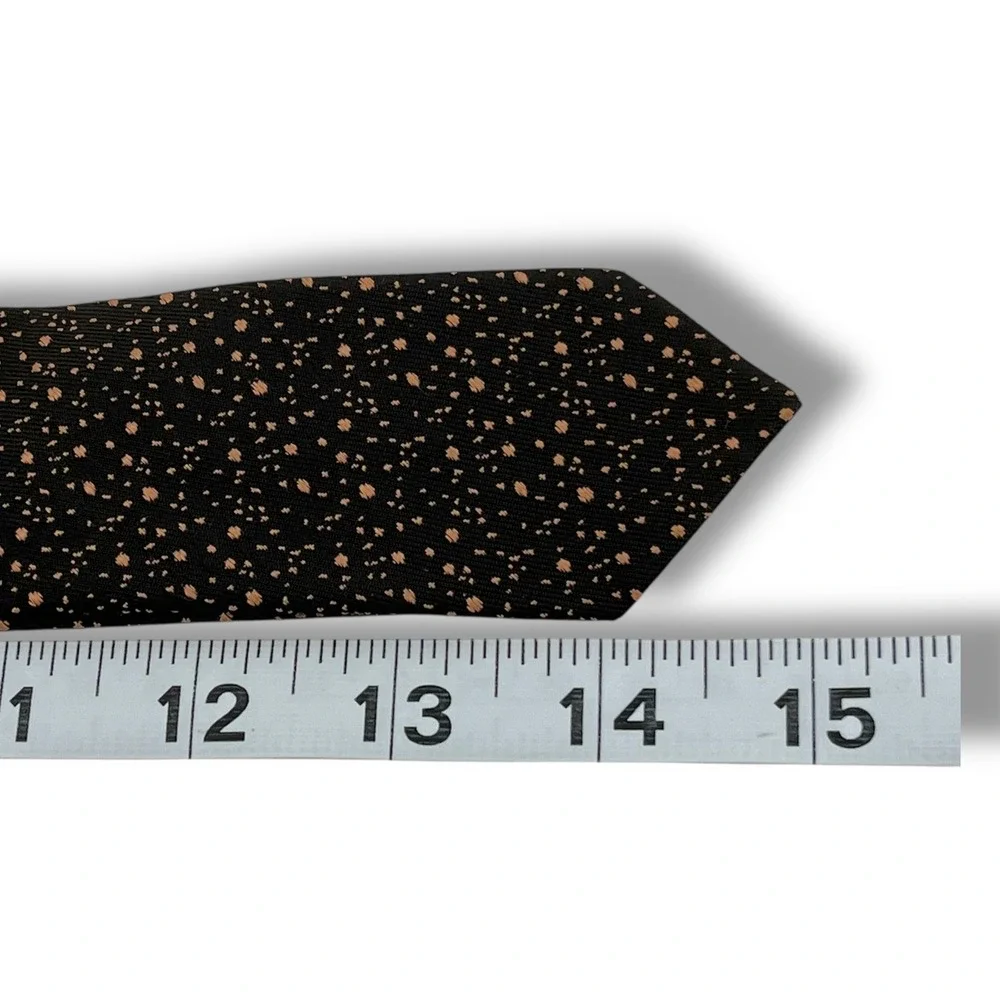 Vintage Wembley Boys Neck Tie Brown Speckled Pattern Hook On